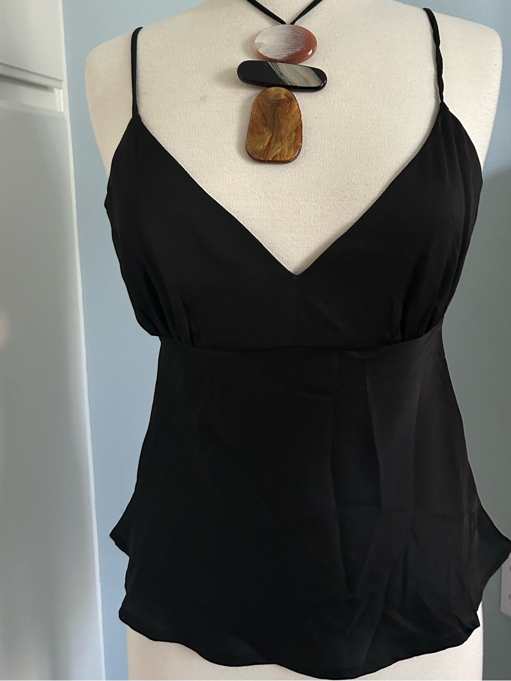 Lush Black Spaghetti Strap V-Neck Camisole